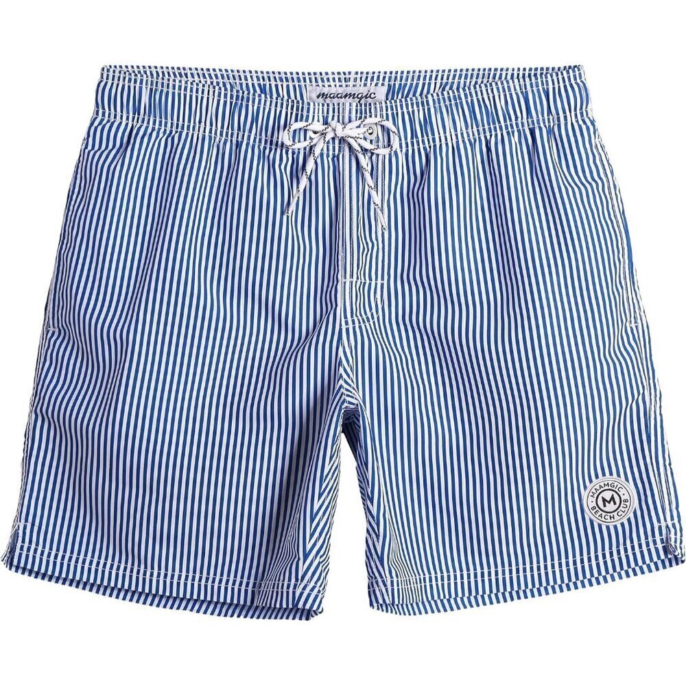 ✨Men's Blue Swim Trunks 7 Inch Swim Shorts Swim Suits Mesh Liner Board Shorts